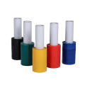 Muestra gratis LLDPE Roll Pack Hand Wrap Plastic Stretch Film con asa Mini Black Stretch Film